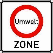 Neues Verkehrsschild Umweltzone.